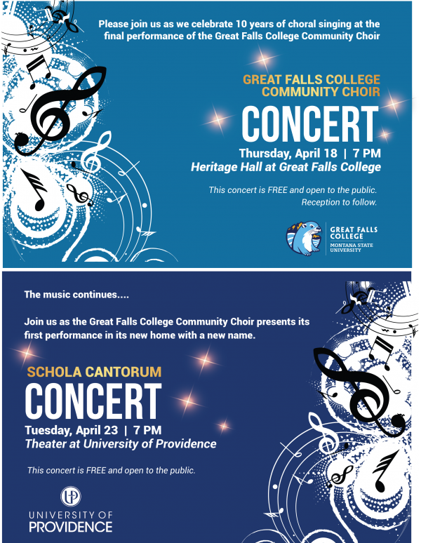 Great Falls College Community Choir performing final concert on Thursday