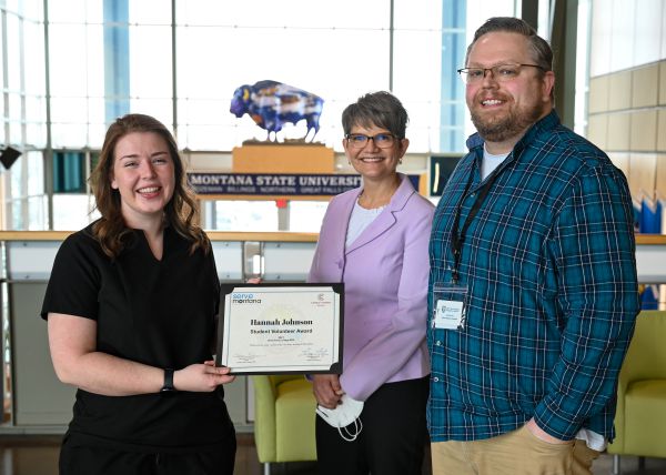 Hannah Johnson selected as Student Volunteer of Year