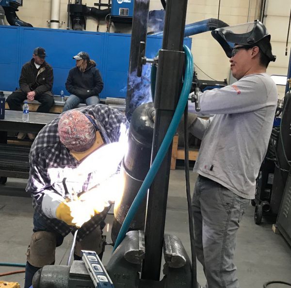 Great Falls College's welding test center passes accreditation again